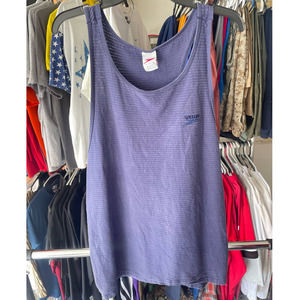 Vintage 90s Speedo Tank top Athletic Wear Workout Swimming Large Summer
